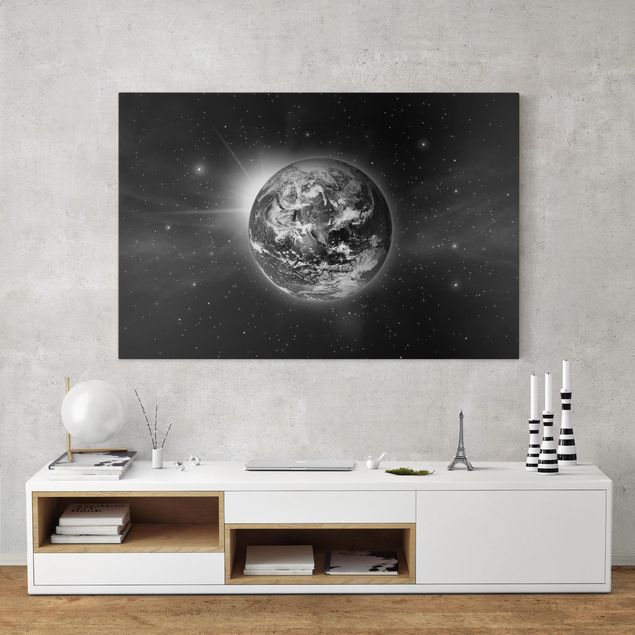 Tableaux sur toile en noir et blanc Espace II