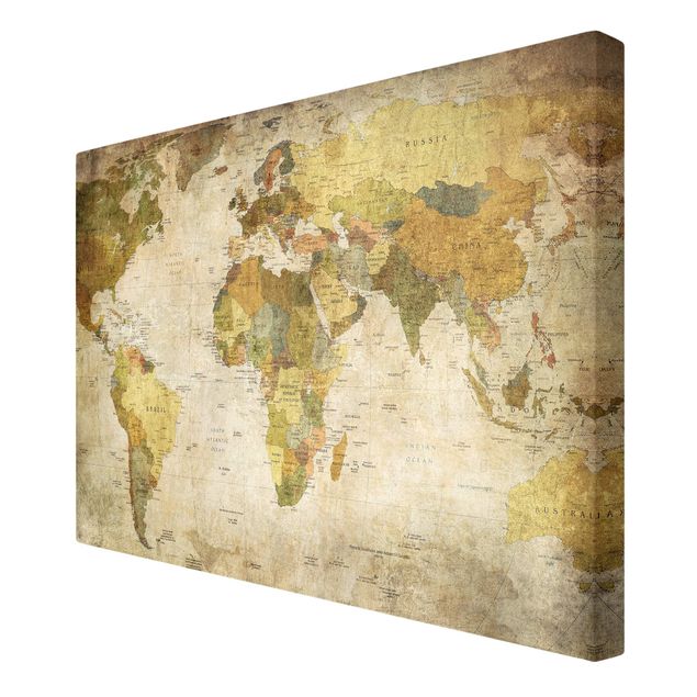 Tableaux muraux World map