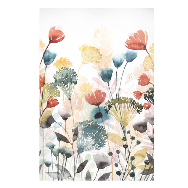 Tableaux multicolore Fleurs sauvages en été II