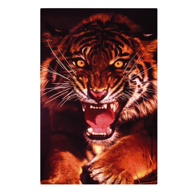 Toile tigre Tigre sauvage