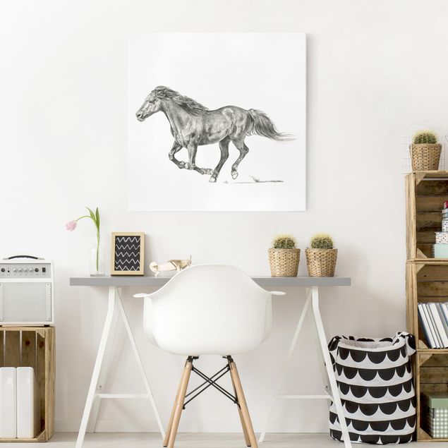 Toile chevaux Cheval sauvage - Jument