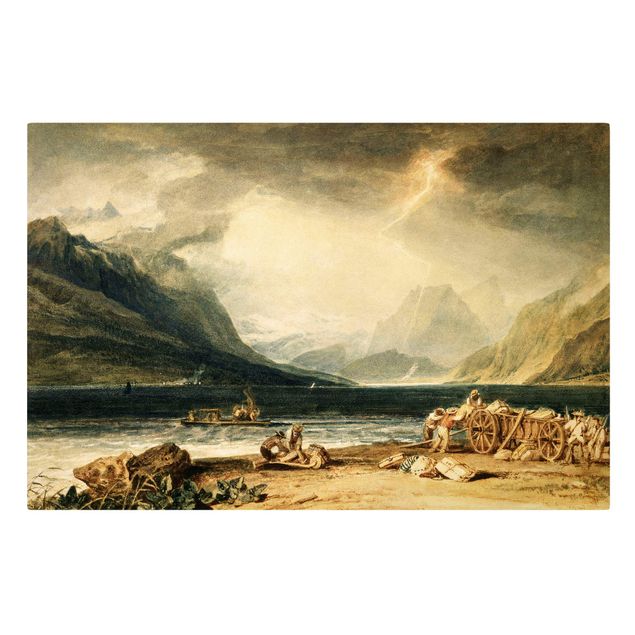 Tableau artistique William Turner - Le lac de Thoune, en Suisse