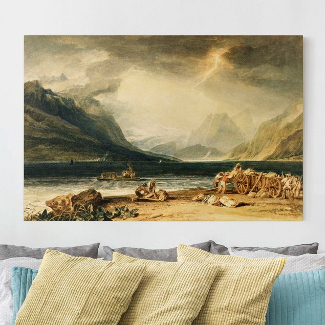 Déco murale cuisine William Turner - Le lac de Thoune, en Suisse