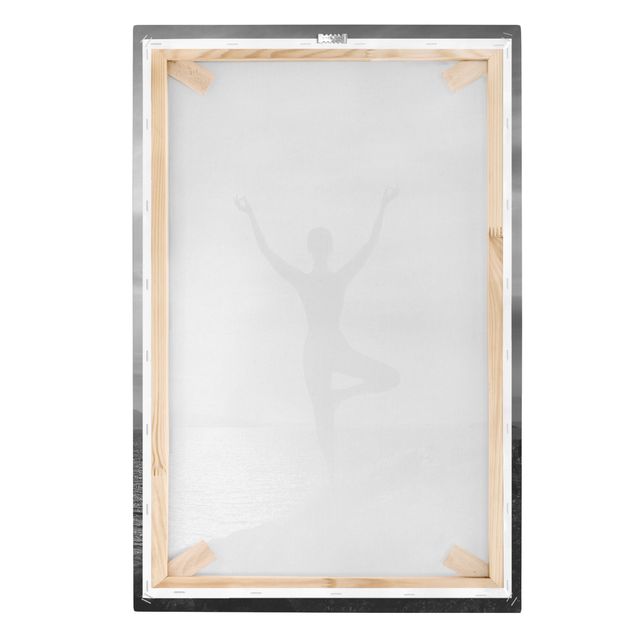 Tableaux modernes Yoga blanc noir