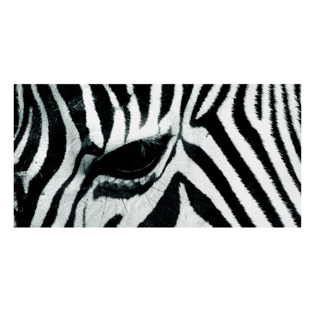 Tableaux sur toile en noir et blanc Zebra Crossing