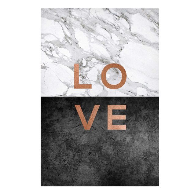 Tableau décoration Love Copper And Marble