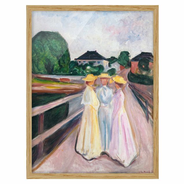 Courant artistique Postimpressionnisme Edvard Munch - Trois filles sur le pont