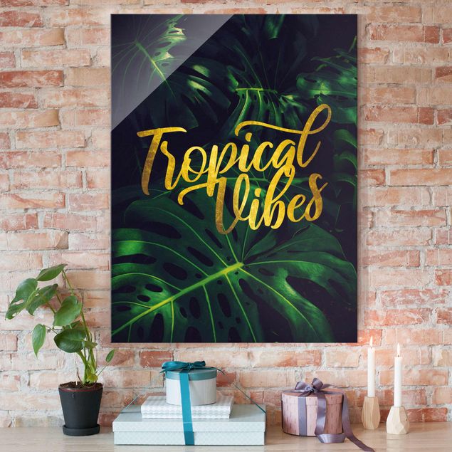 Tableau en verre - Jungle - Tropical Vibes