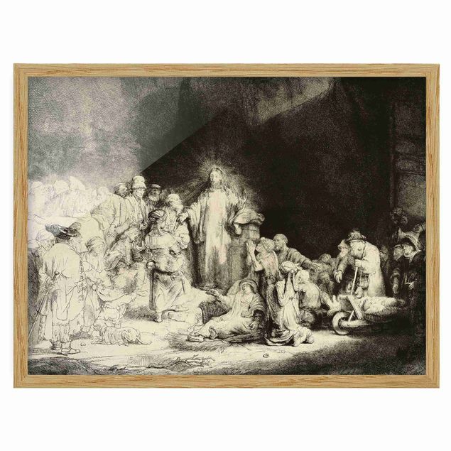 Tableaux moderne Rembrandt van Rijn - Le Christ guérissant un malade. Les cent florins