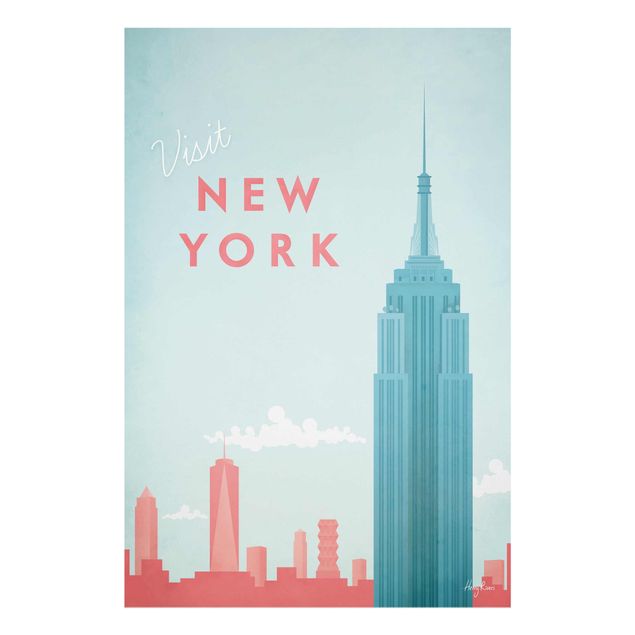Tableau style vintage Poster de voyage - New York