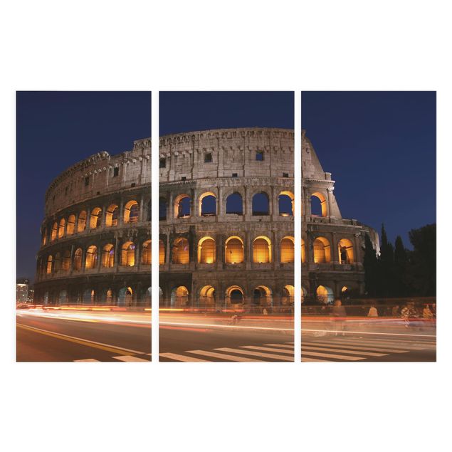 Tableaux Colisée à Rome la nuit