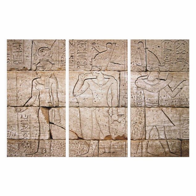 Tableau portraits Relief d'Égypte