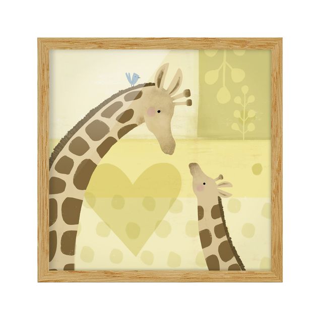 Tableaux modernes Maman et moi - Girafes