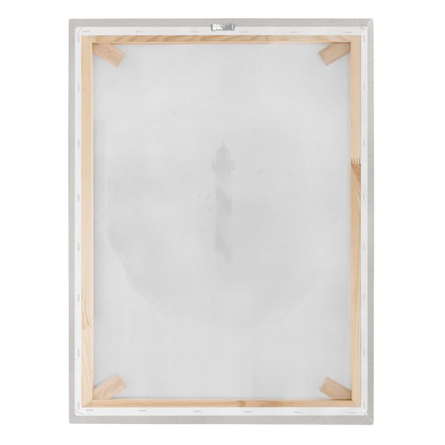 Tableaux moderne Aquarelles - Phare dans le brouillard
