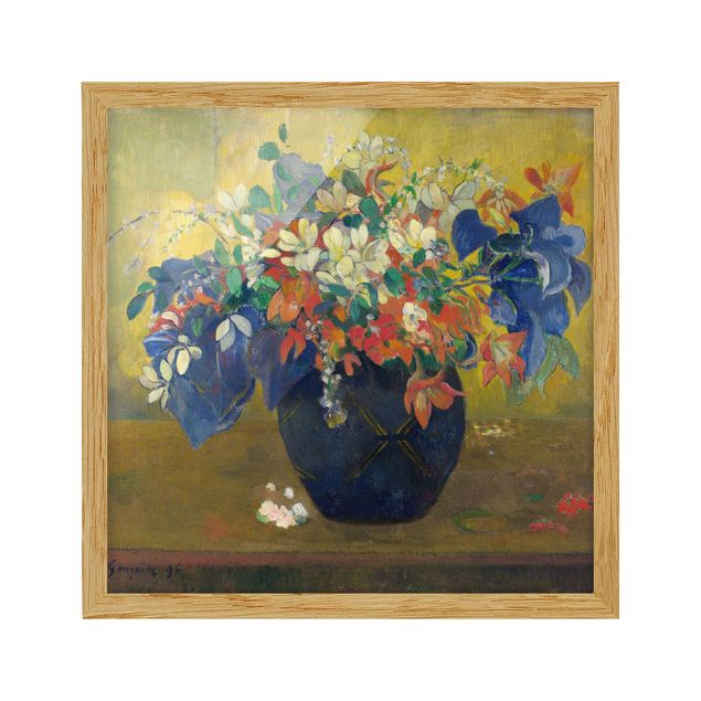 Tableaux encadrés fleurs Paul Gauguin - Fleurs dans un vase