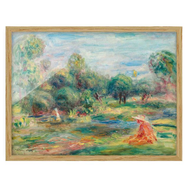 Tableau arbre Auguste Renoir - Paysage à Cagnes