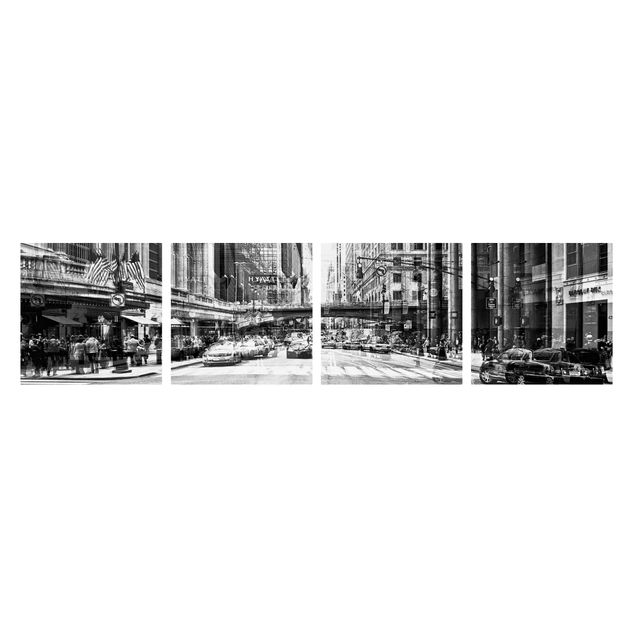 Tableau de New York sur toile NYC Urban black and white