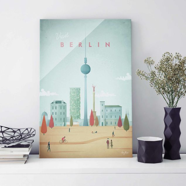 Tableaux en verre Berlin Poster de voyage - Berlin