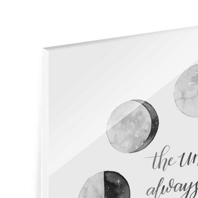 Tableaux en verre magnétique Ode à la lune - Univers