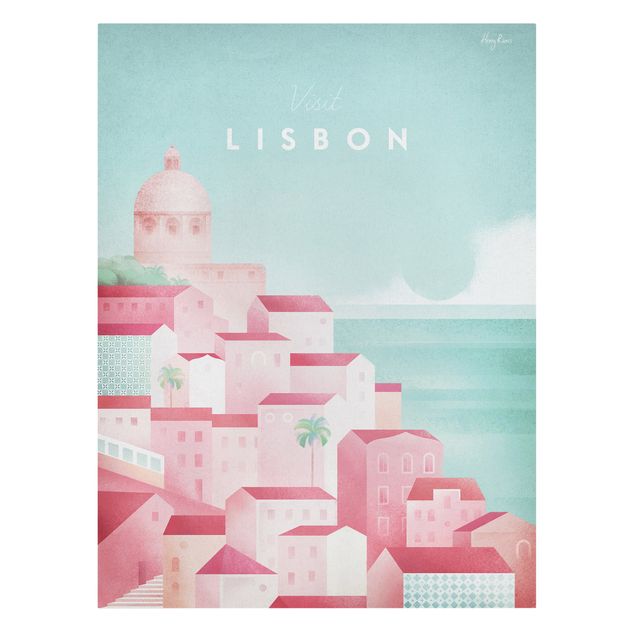 Toile de mer Poster de voyage - Lisbonne