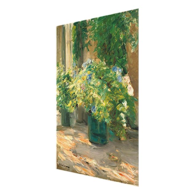 Tableaux moderne Max Liebermann - Pots de fleurs devant la maison