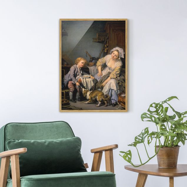Tableau paysages Jean Baptiste Greuze - L'enfant gâté