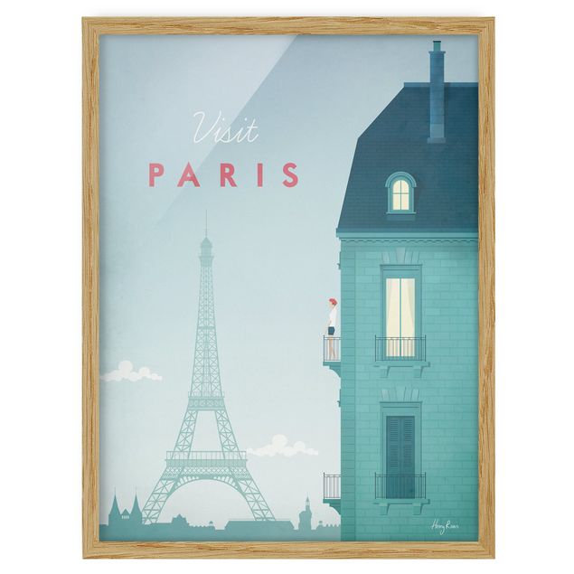 Tableau ville du monde Poster de voyage - Paris