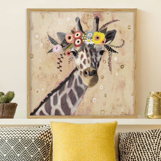 Décorations cuisine Klimt Girafe