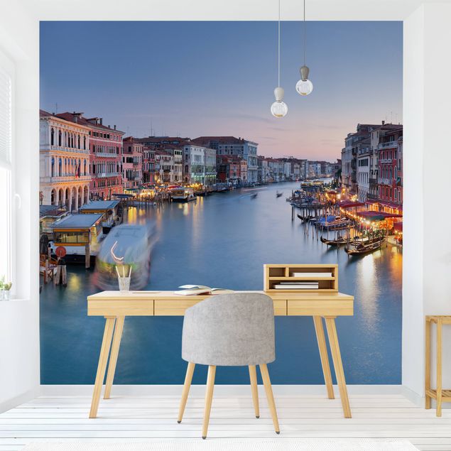 Tableaux de Rainer Mirau Soirée sur le Grand Canal à Venise