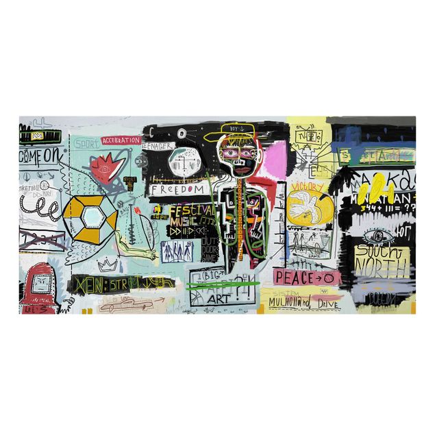 Tableaux multicolore Abstract Graffiti Art