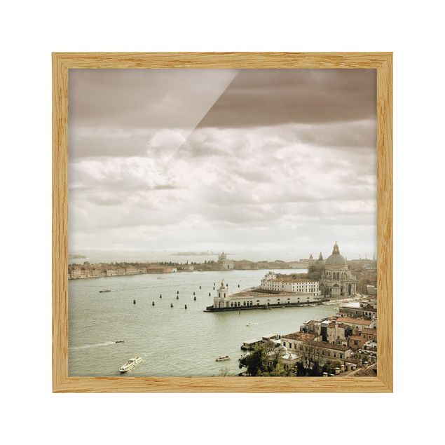 Tableau style vintage Lagune de Venise