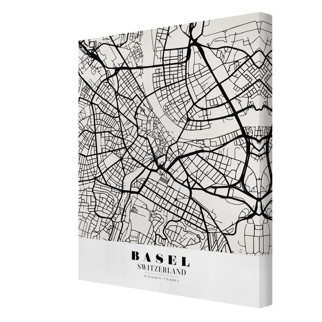 Tableaux Plan de la ville de Bâle - Classique