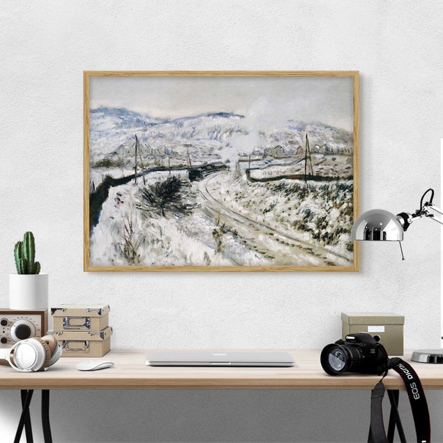 Tableaux paysage Claude Monet - Train dans la neige à Argenteuil