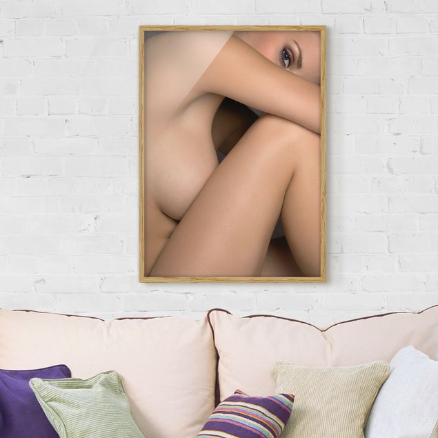 Tableaux moderne Photo latérale de femme nue