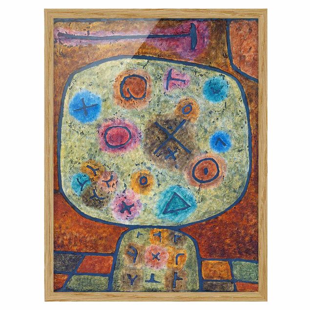 Tableau abstrait Paul Klee - Fleurs dans la pierre