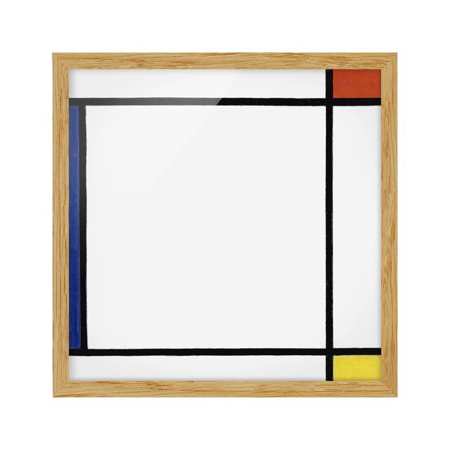 Tableaux moderne Piet Mondrian - Composition III avec rouge, jaune et bleu
