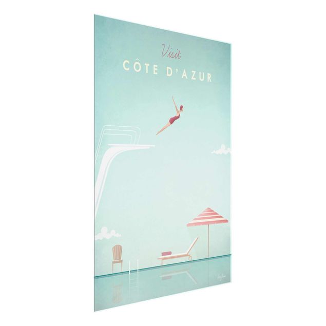 Tableaux mer Poster de voyage - Côte D'Azur