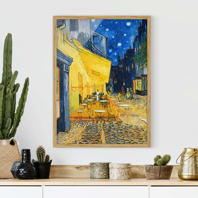 Déco murale cuisine Vincent van Gogh - Terrasse de café le soir