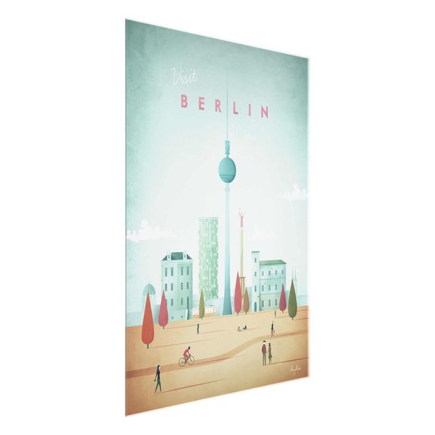 Tableaux en verre architecture & skyline Poster de voyage - Berlin