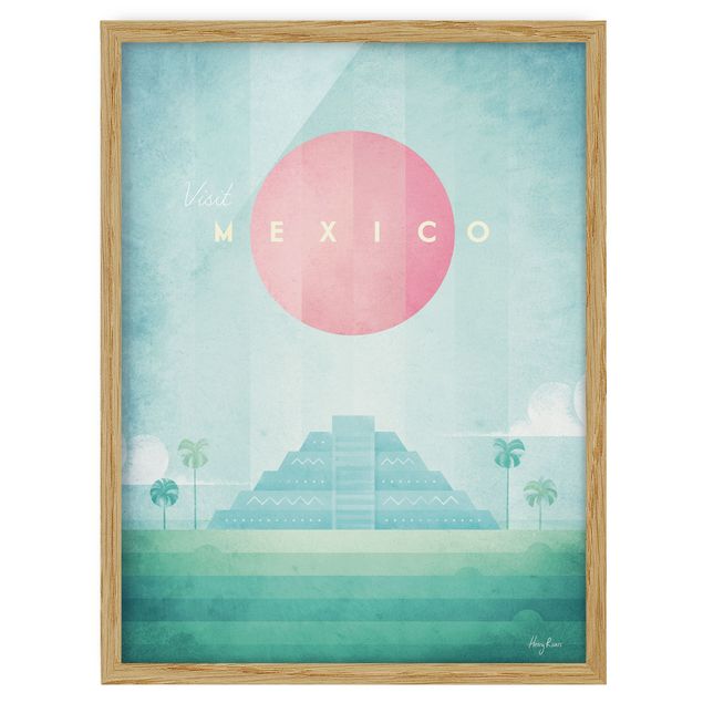 Tableaux encadrés paysage Poster de voyage - Mexique