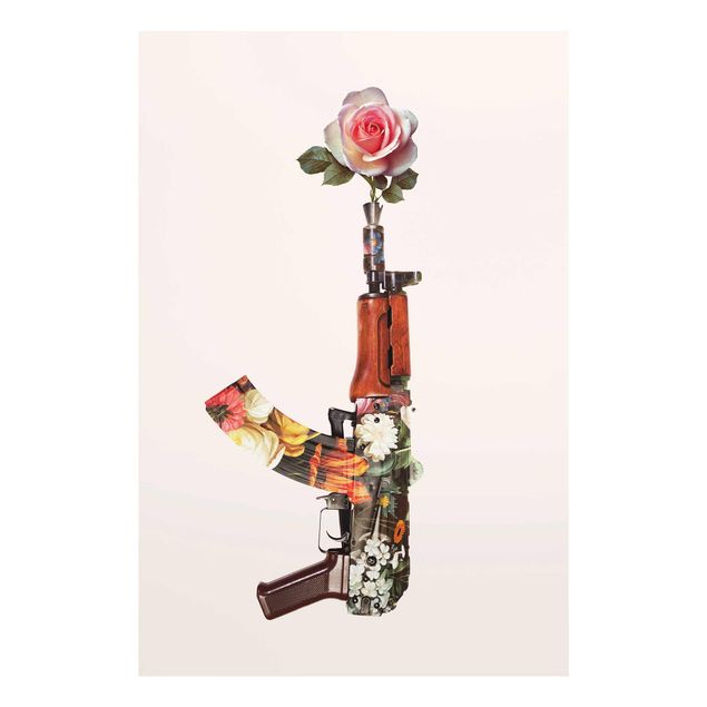 Tableau moderne Arme à la rose