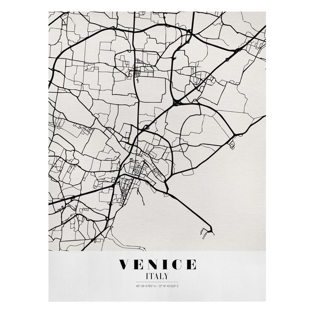 Tableaux mappemonde Plan de ville de Venise - Classique