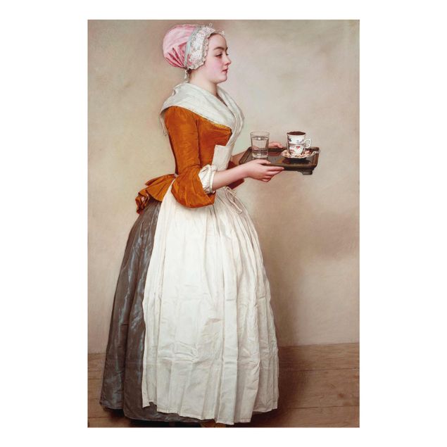 Tableaux vintage Jean Etienne Liotard - La jeune fille en chocolat