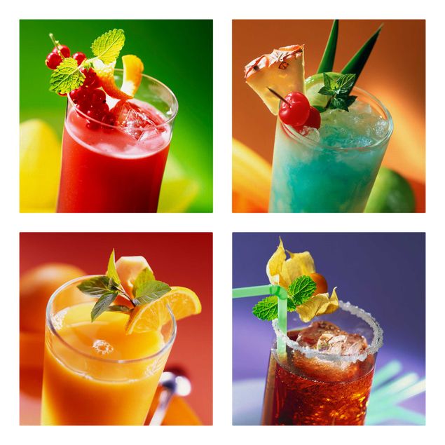 Tableaux moderne Cocktails colorés