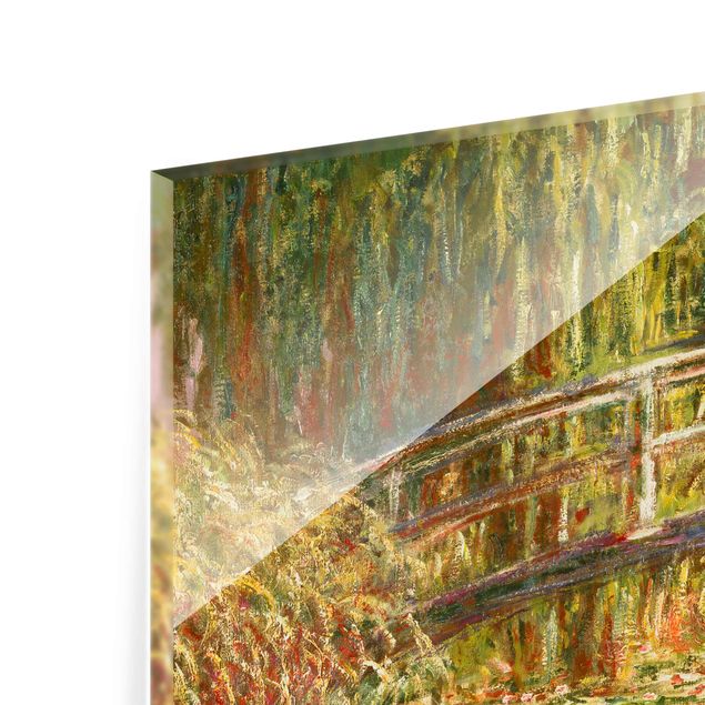 Tableau artistique Claude Monet - Étang de nénuphars et pont japonais (Harmonie en rose)
