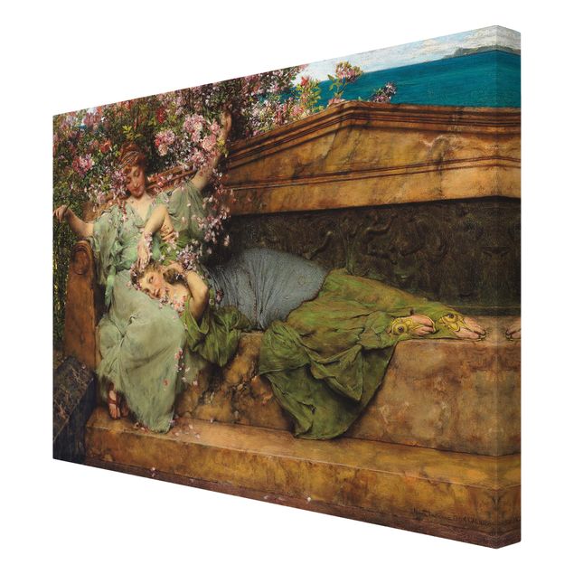 Tableaux portraits Sir Lawrence Alma-Tadema - Le Jardin des Roses