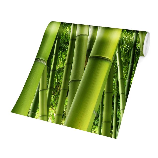 Tapisserie verte Bamboo Trees