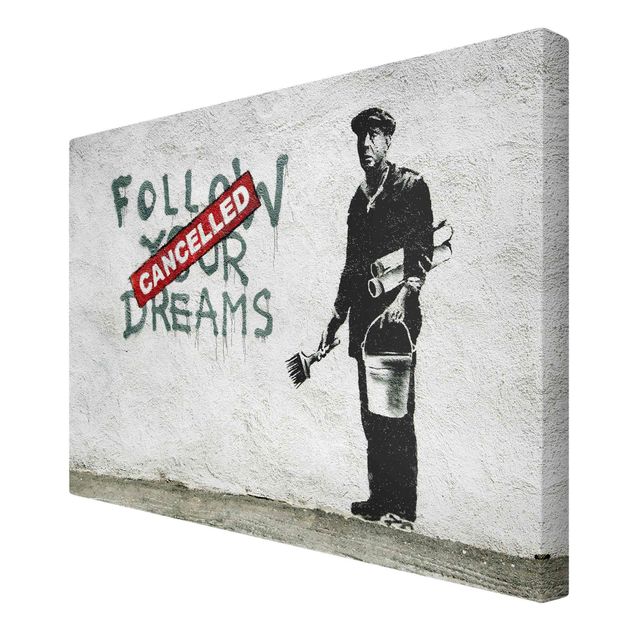 Impressions sur toile Follow Your Dreams - Brandalised ft. Graffiti by Banksy
