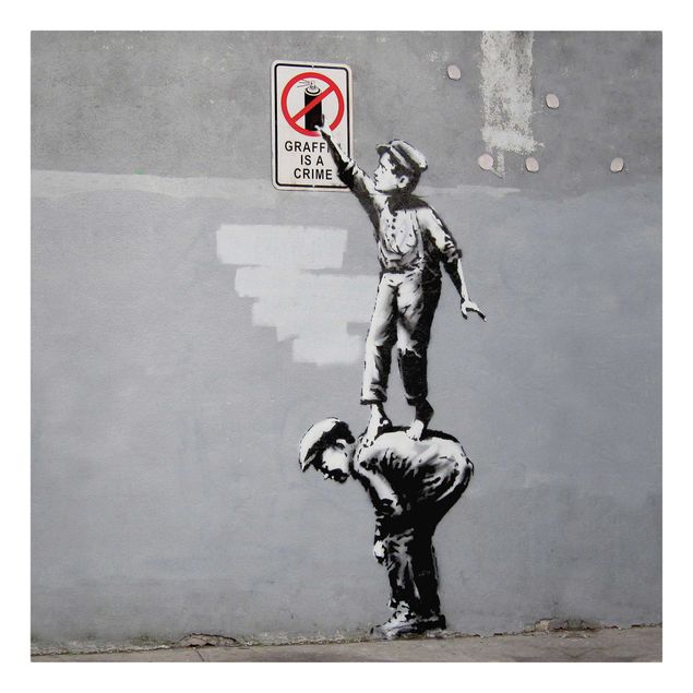 Tableau décoration Graffiti Is A Crime - Brandalised ft. Graffiti by Banksy