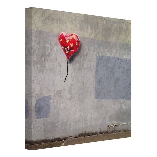 Tableau décoration Banksy - Heart Balloon With Plasters